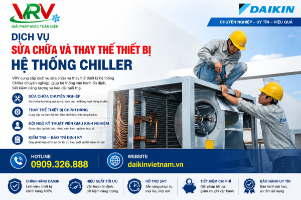 Dịch Vụ Sửa Chữa và Thay Thế Thiết Bị Hệ Thống Chiller