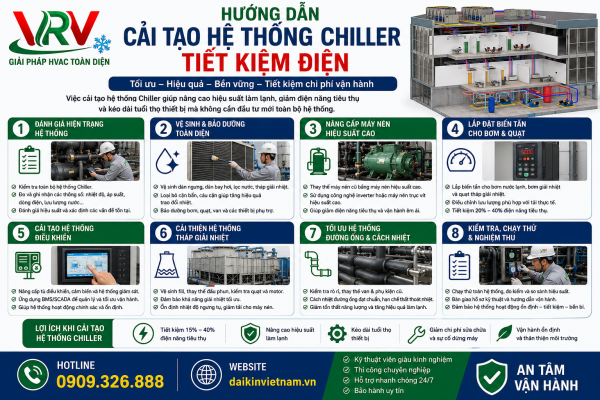 Cải Tạo Hệ Thống Chiller Tiết Kiệm Điện – Hành Động Đúng, Hiệu Quả Lâu Dài